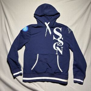 Napoli SSC Soccer Club Kappa‎ Blue hoodie Sweatshirt Size Small